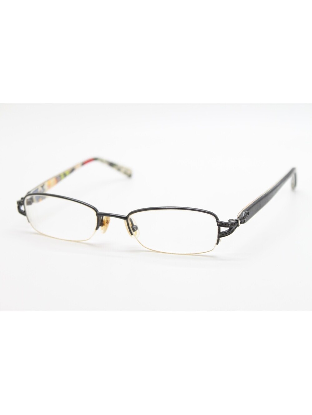 VERA BRADLEY DAPHNE POPPY FIELDS PFD BLACK AUTHENTIC EYEGLASSES 48-18